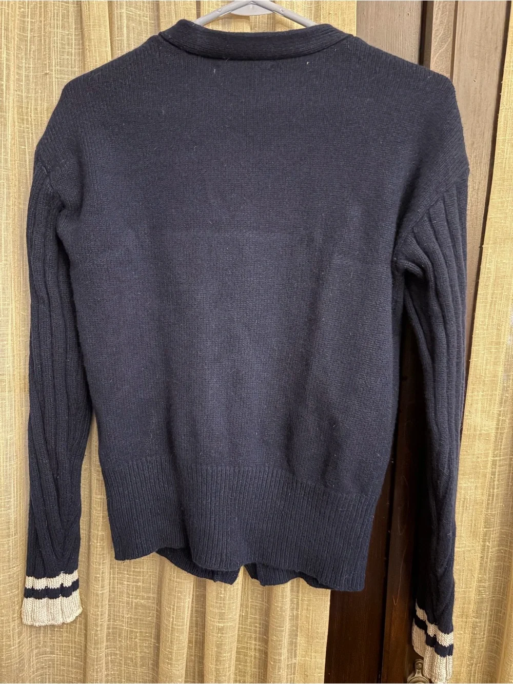rag & bone Navy V-Neck Button Cardigan